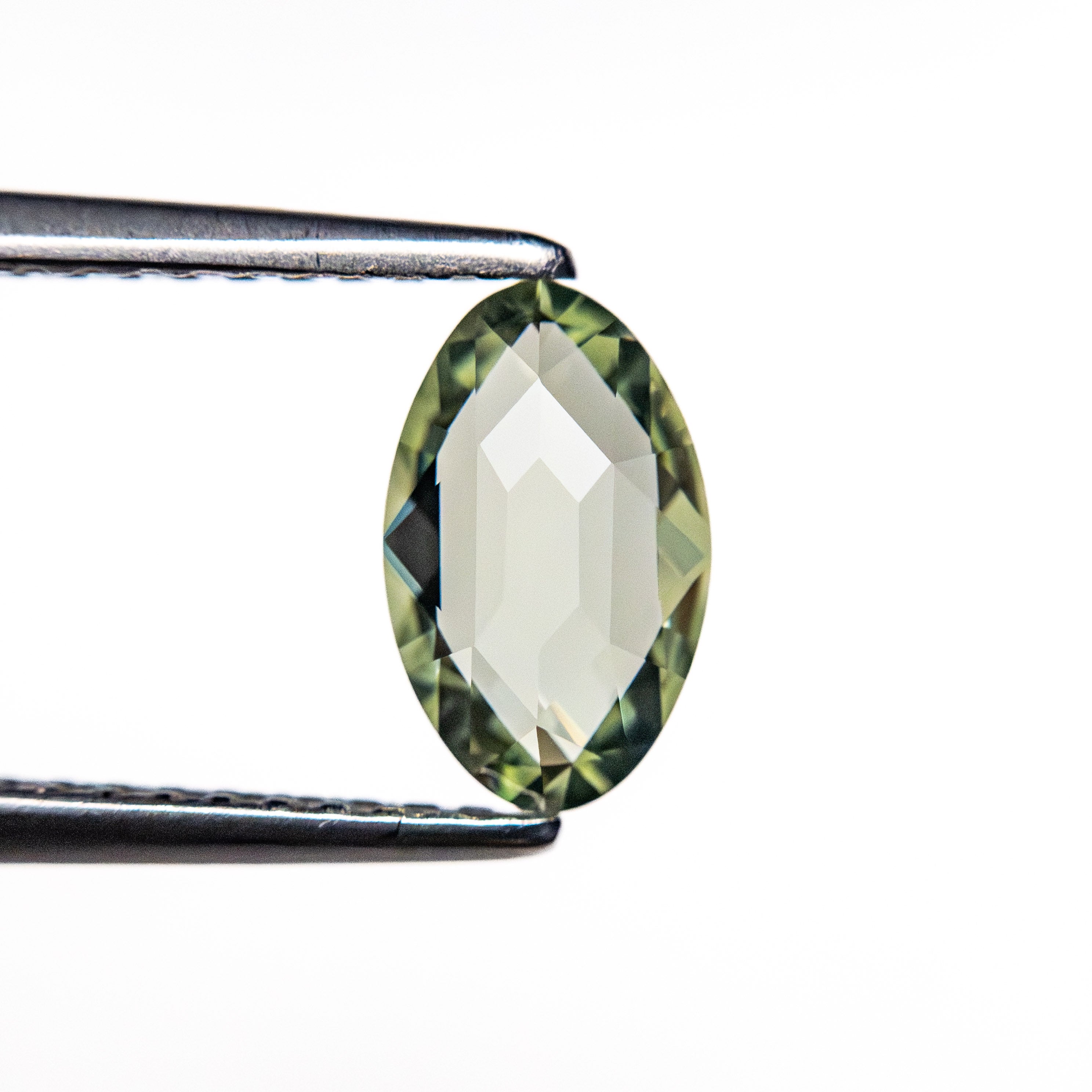0.93ct Green Rose Cut Marquise Sapphire - Lelya - bespoke engagement and wedding rings made in Scotland, UK