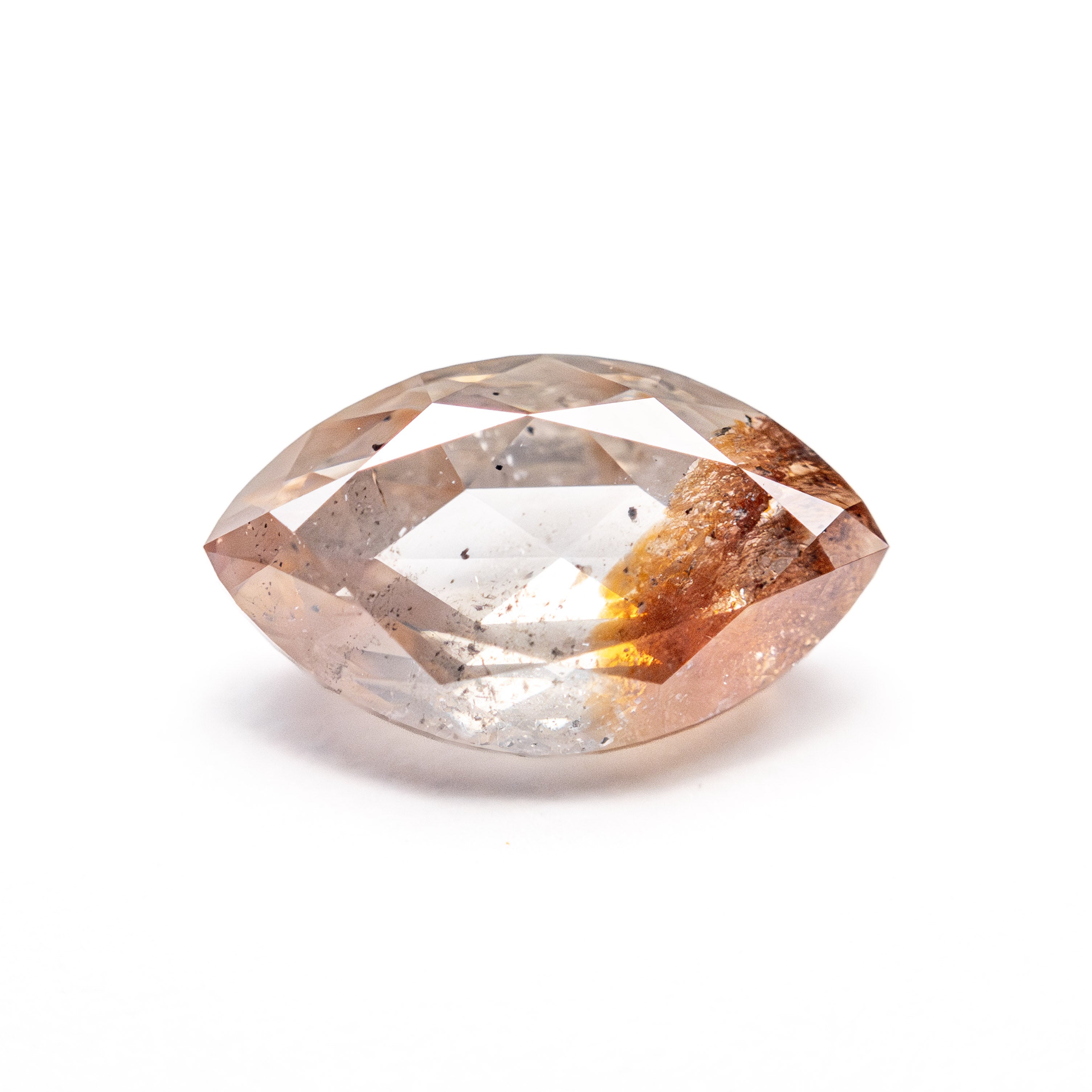 1.94ct Rustic Salt and Pepper Marquise Double Cut Diamond - Lelya - bespoke engagement and wedding rings made in Scotland, UK