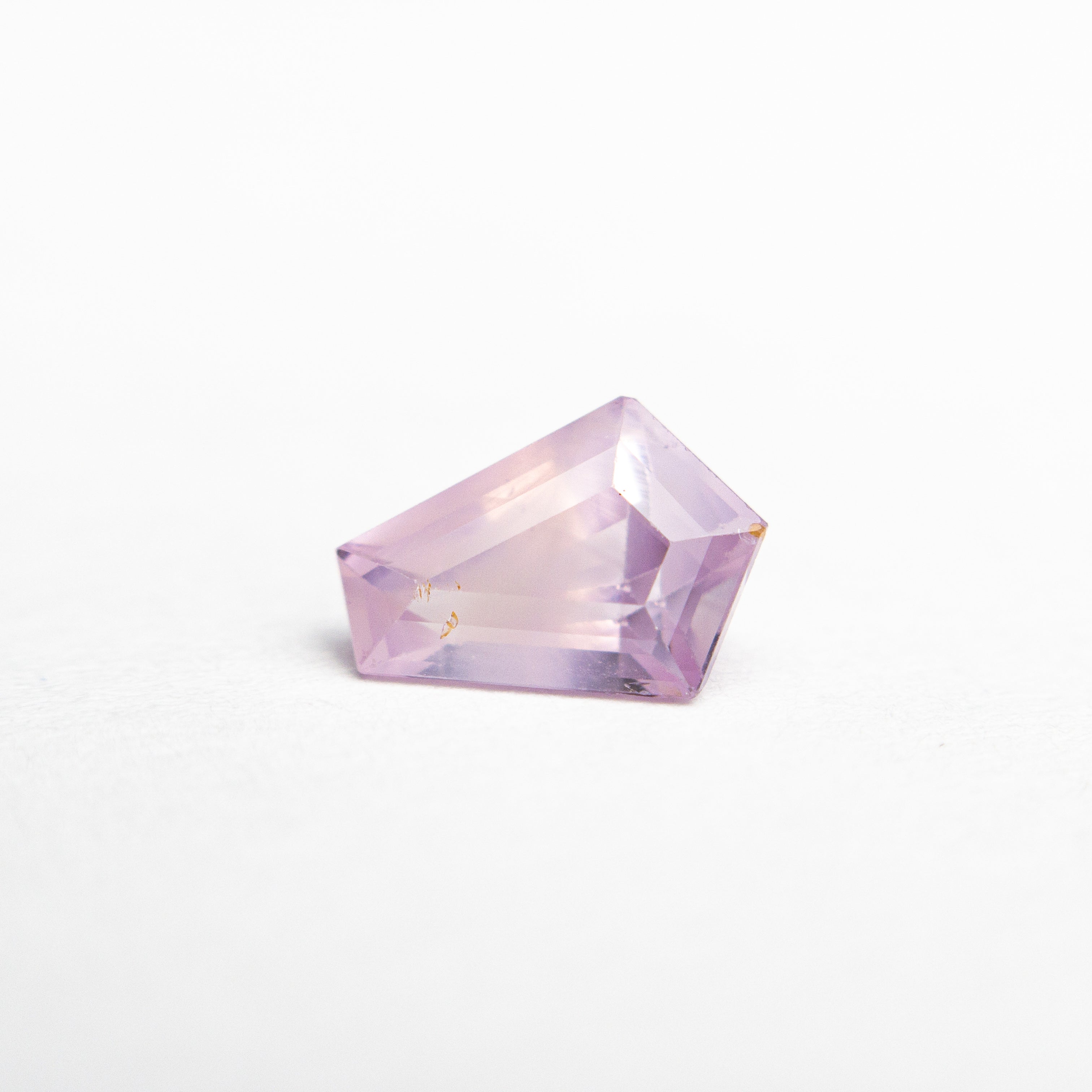 1ct Pink Pentagon Step Cut Sapphire - Lelya - bespoke engagement and wedding rings made in Scotland, UK