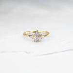 Customisable Pear Triad Band - Lelya - bespoke engagement and wedding rings made in Scotland, UK