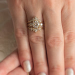 Diamond Halley Triad Ring - Lelya - bespoke engagement and wedding rings made in Scotland, UK