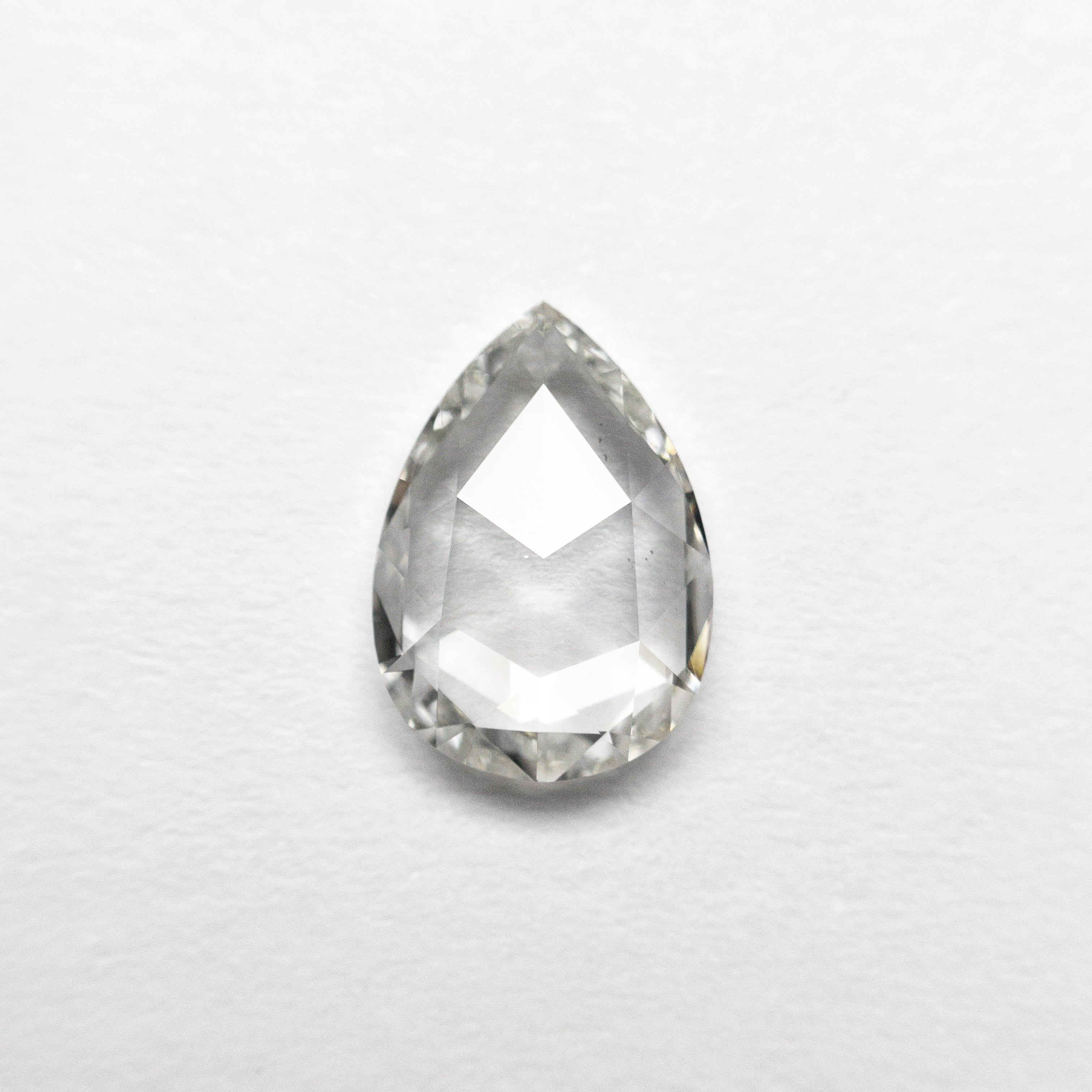 0.6ct White Pear Rosecut Diamond - Lelya - bespoke engagement and wedding rings made in Scotland, UK