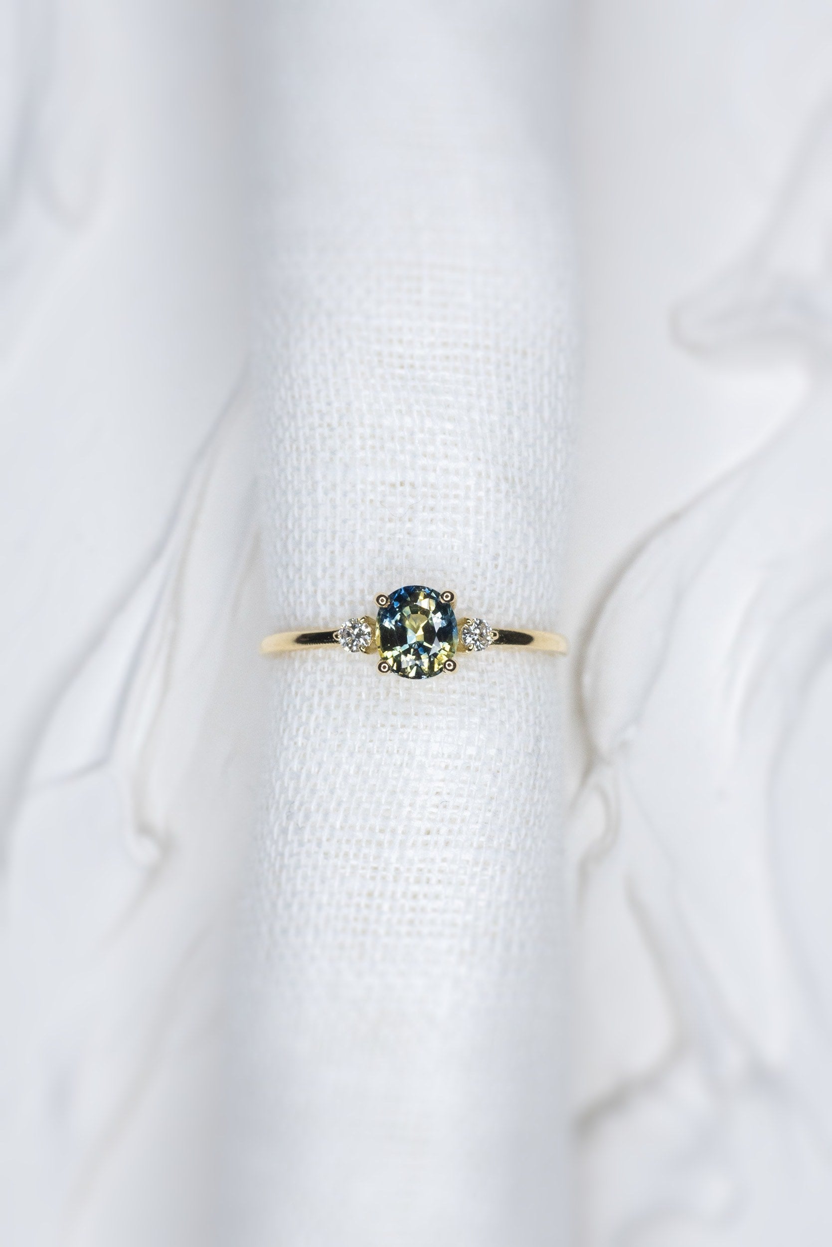 Peacock Parti Sapphire Aurora Triad – Lelya - Main Image