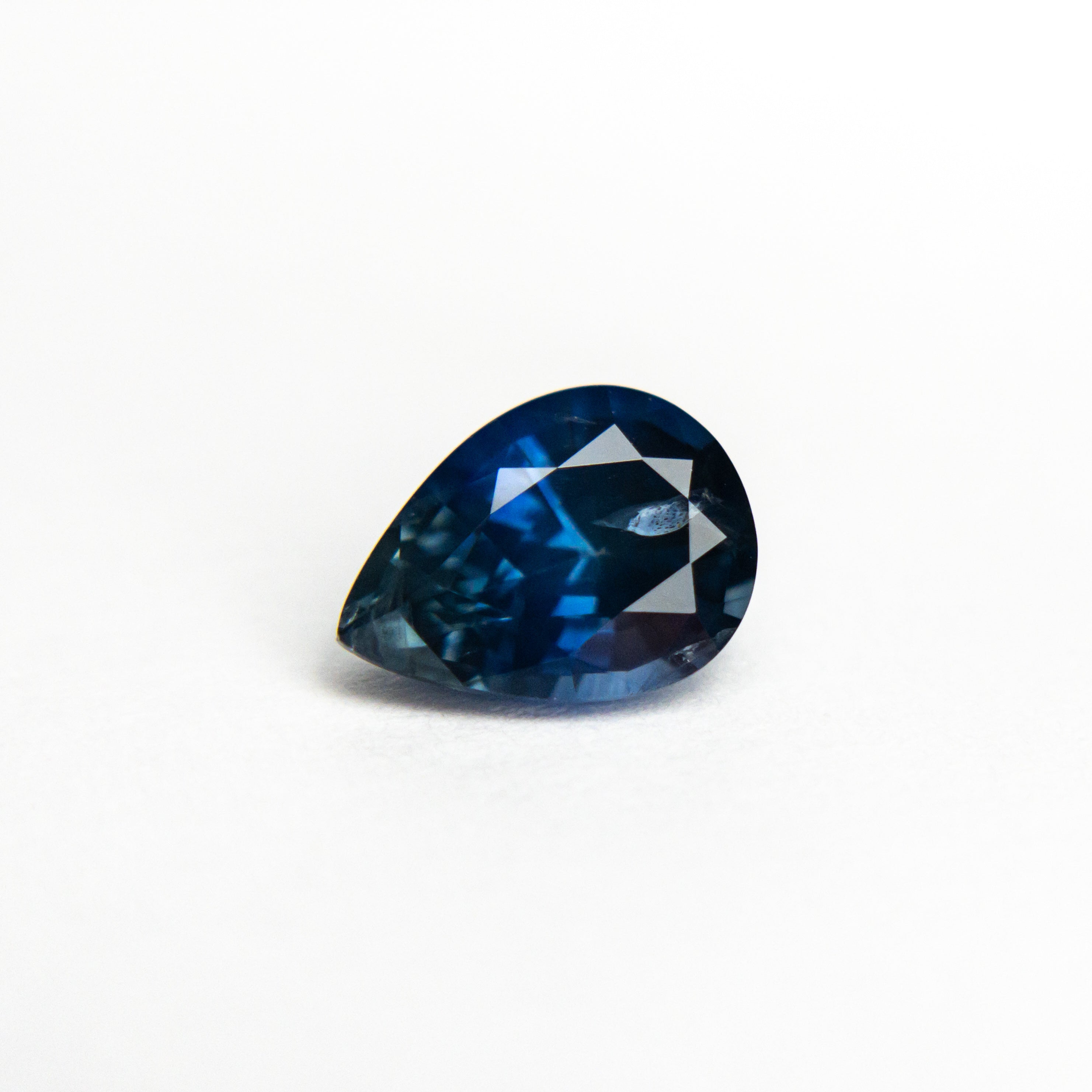 0.98ct Blue Pear Brilliant Sapphire - Lelya - bespoke engagement and wedding rings made in Scotland, UK