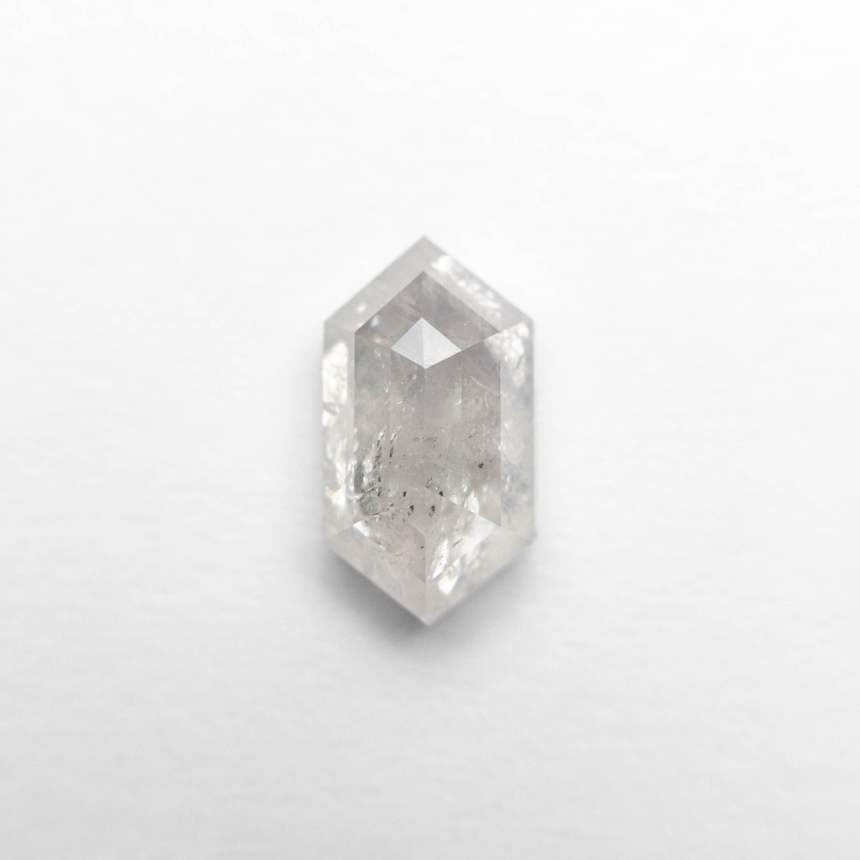 1.26ct Icy Salt and Pepper Hexagon Step Cut Diamond - Lelya - bespoke engagement and wedding rings made in Scotland, UK