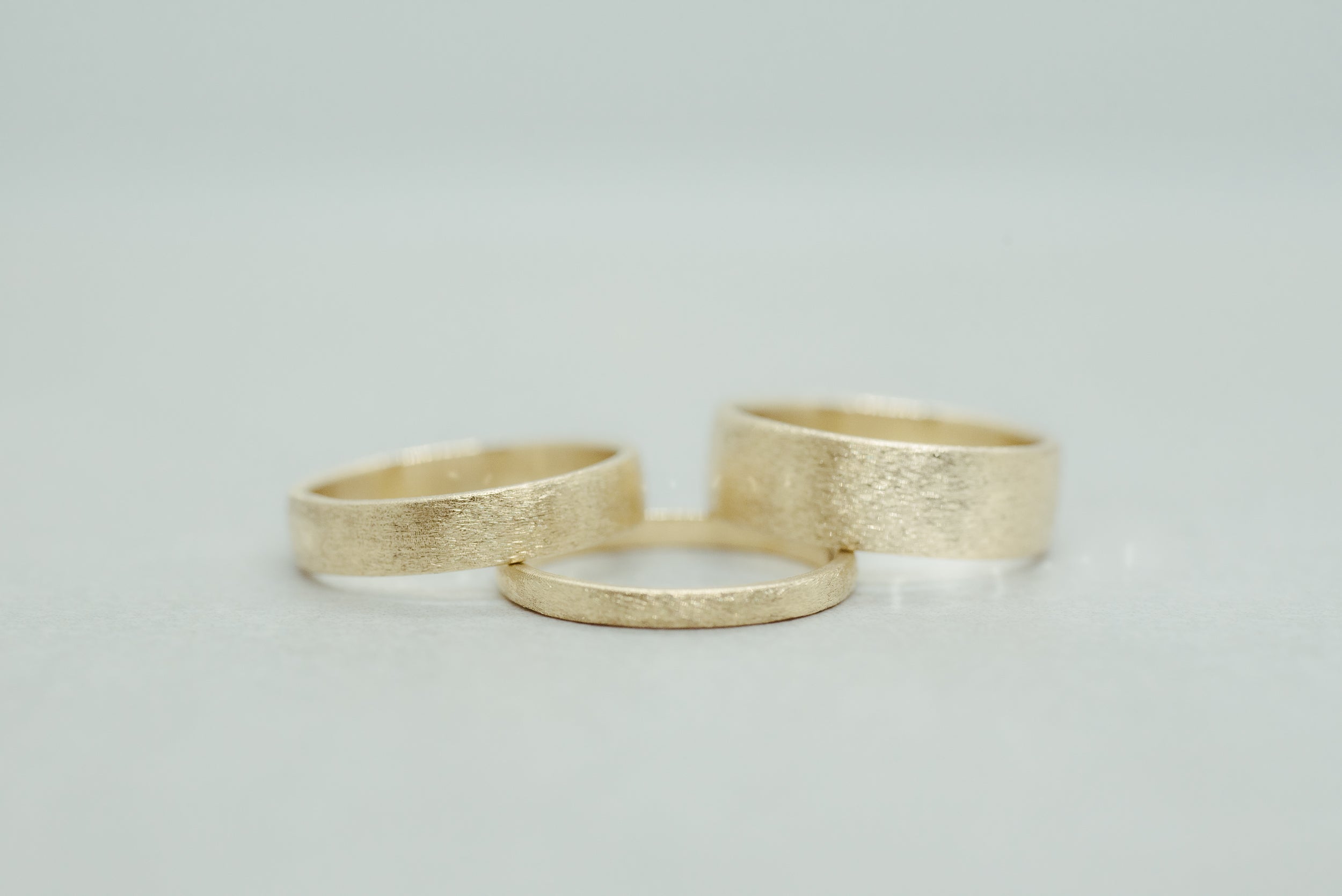 Brushed Wedding Band 2mm - Lelya - bespoke engagement and wedding rings made in Scotland, UK