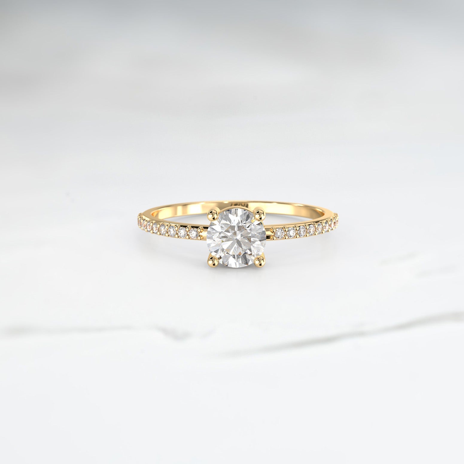 Diamond Halley Frost Ring - Lelya - bespoke engagement and wedding rings made in Scotland, UK