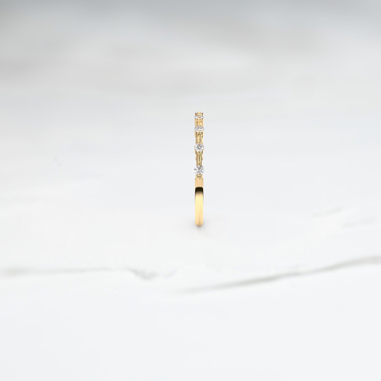 Diamond Ice Band - Lelya - bespoke engagement and wedding rings made in Scotland, UK