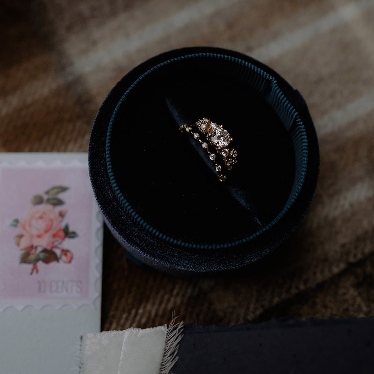 Diamond Ice Band - Lelya - bespoke engagement and wedding rings made in Scotland, UK