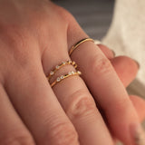 Diamond Ice Band - Lelya - bespoke engagement and wedding rings made in Scotland, UK