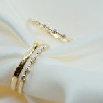 Diamond Ice Band (Semi) - Lelya - bespoke engagement and wedding rings made in Scotland, UK