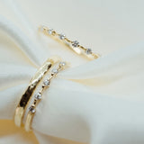 Diamond Ice Band (Semi) - Lelya - bespoke engagement and wedding rings made in Scotland, UK