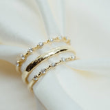Diamond Ice Band (Semi) - Lelya - bespoke engagement and wedding rings made in Scotland, UK