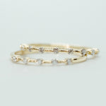 Diamond Ice Band (Semi) - Lelya - bespoke engagement and wedding rings made in Scotland, UK