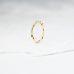 Diamond Ice Band (Semi) - Lelya - bespoke engagement and wedding rings made in Scotland, UK
