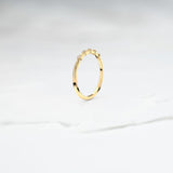 Diamond Ice Band (Semi) - Lelya - bespoke engagement and wedding rings made in Scotland, UK