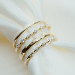 Diamond Ice Band (Semi) - Lelya - bespoke engagement and wedding rings made in Scotland, UK