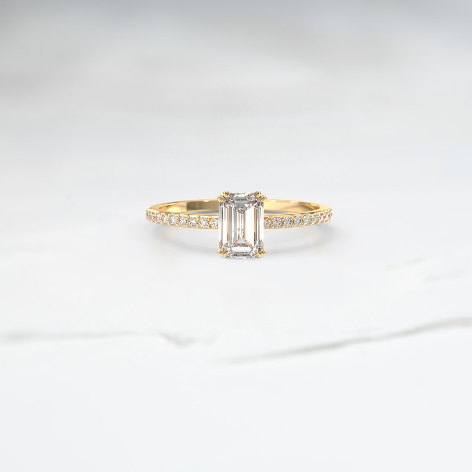 Diamond Maia Frost Ring - Lelya - bespoke engagement and wedding rings made in Scotland, UK