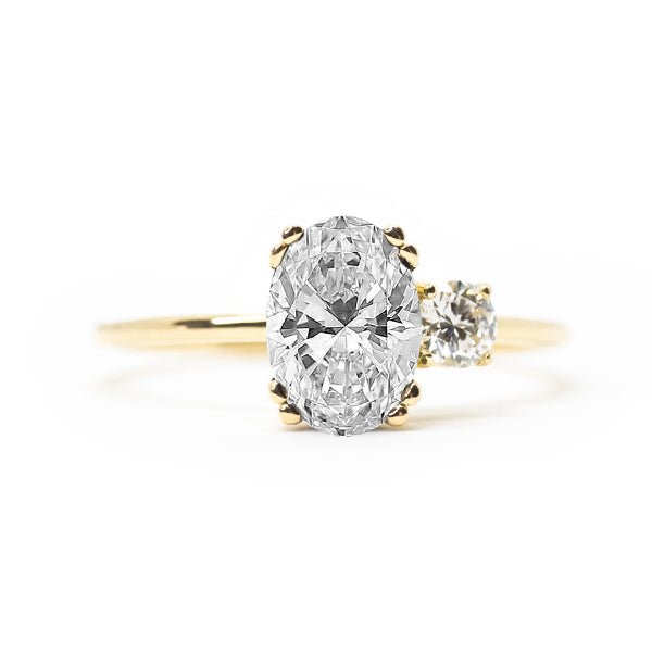 Diamond Toi et Moi Ring - Lelya - bespoke engagement and wedding rings made in Scotland, UK