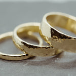 Hammered Band 2mm - Lelya - bespoke engagement and wedding rings made in Scotland, UK
