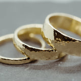 Hammered Band 2mm - Lelya - bespoke engagement and wedding rings made in Scotland, UK