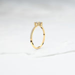 Rose Diamond Halley Frost Ring - Lelya - bespoke engagement and wedding rings made in Scotland, UK