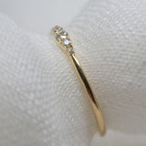 Wee Diamond Ripple Band - Lelya - bespoke engagement and wedding rings made in Scotland, UK