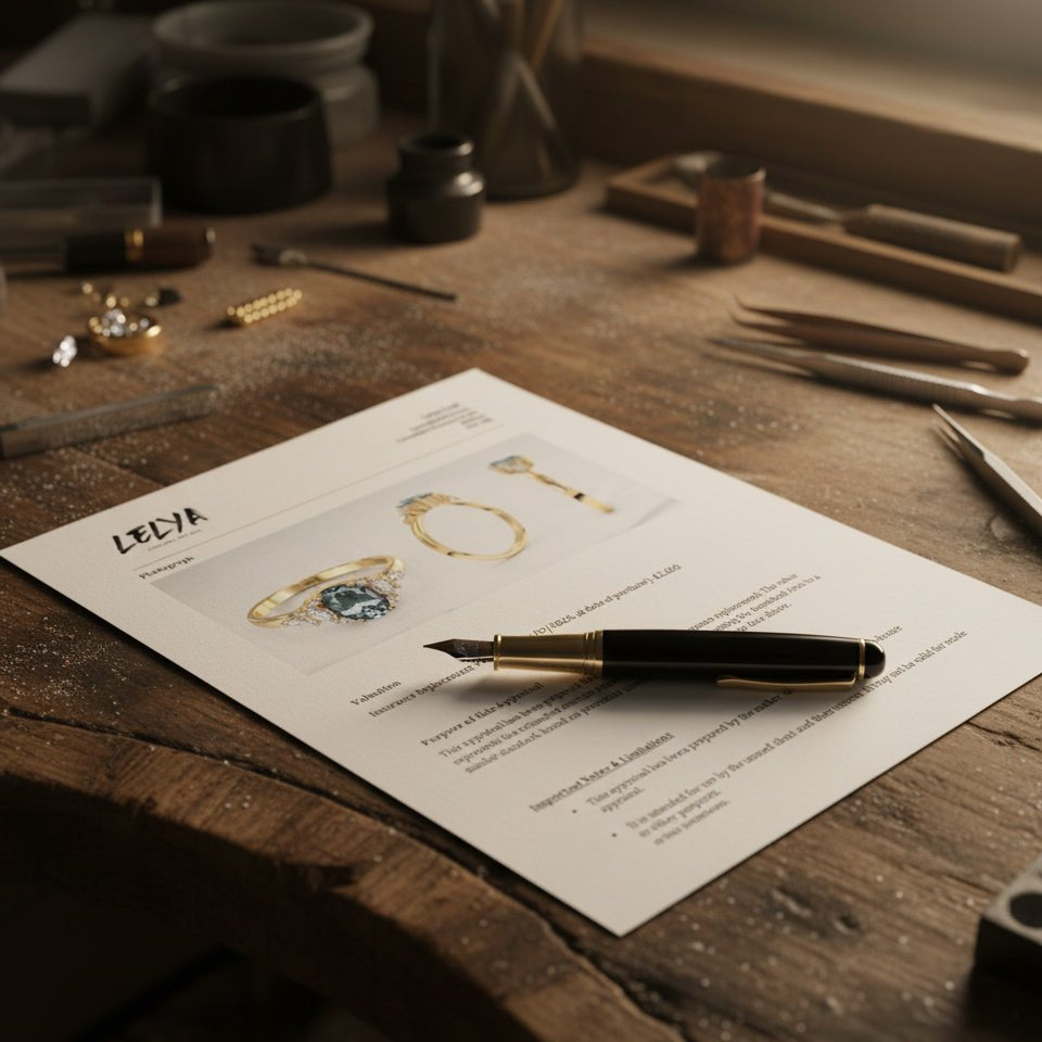 Lelya In-House Jewellery Appraisal | Bespoke Ring Valuation and Certification - Lelya