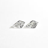 0.25cttw 2pc 5.92x2.93x1.52mm 5.92x3.02x1.42mm G VVS/VS Kite Step Cut Matching Pair 26308 - 01 - Lelya - bespoke engagement and wedding rings made in Scotland, UK