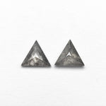 0.49cttw 2pc 5.12x4.44x1.49mm 5.13x4.51x2.05mm Triangle Rosecut Matching Pair 24457 - 01 - Lelya - bespoke engagement and wedding rings made in Scotland, UK