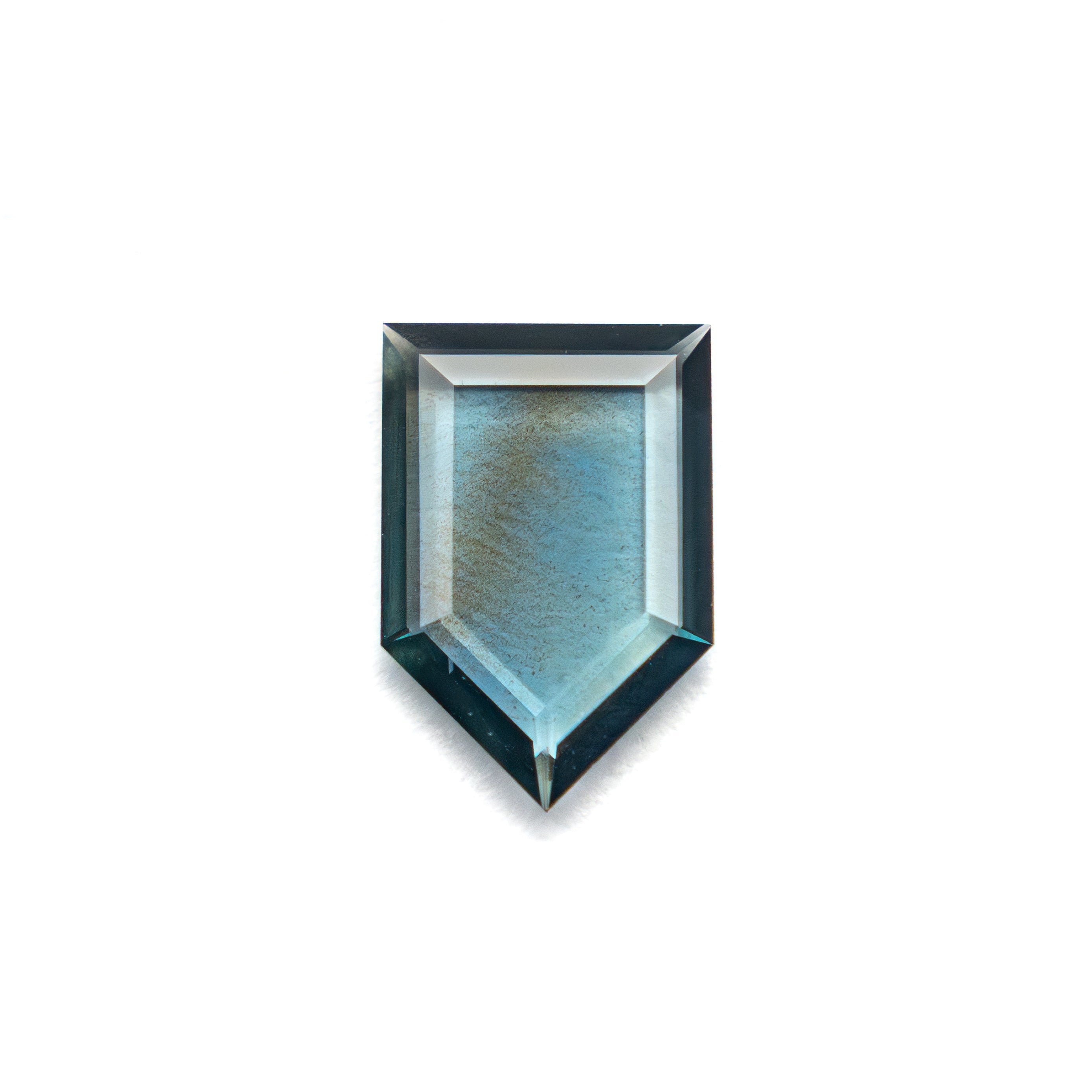 0.50ct 7.08x4.77x1.20mm Shield Portrait Cut Sapphire 27730-03 - Lelya - bespoke engagement and wedding rings made in Scotland, UK