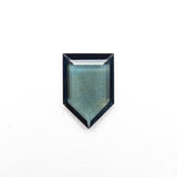 0.52ct 7.07x4.78x1.25mm Shield Portrait Cut Sapphire 27730-07 - Lelya - bespoke engagement and wedding rings made in Scotland, UK