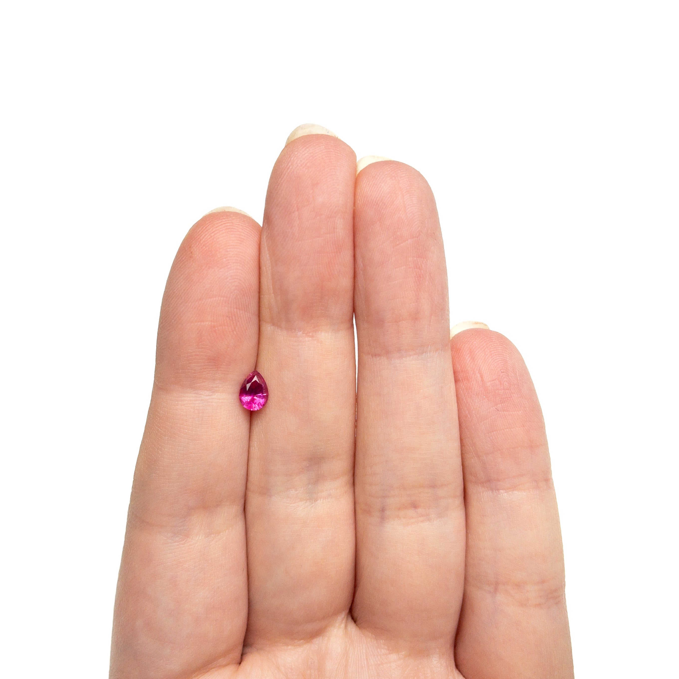 0.55ct 6.03x4.38x2.94mm Pear Brilliant Sapphire 27955 - 11 - Lelya - bespoke engagement and wedding rings made in Scotland, UK