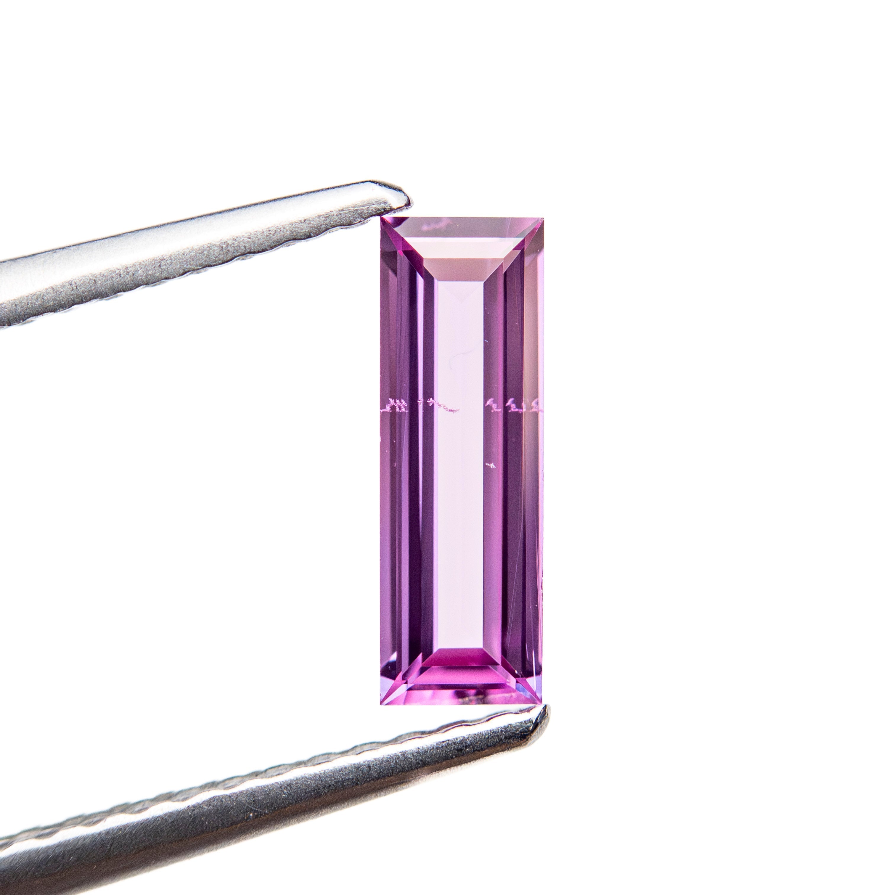 0.56ct 9.04x3.04x1.68mm Baguette Step Cut Sapphire 27721 - 11 - Lelya - bespoke engagement and wedding rings made in Scotland, UK