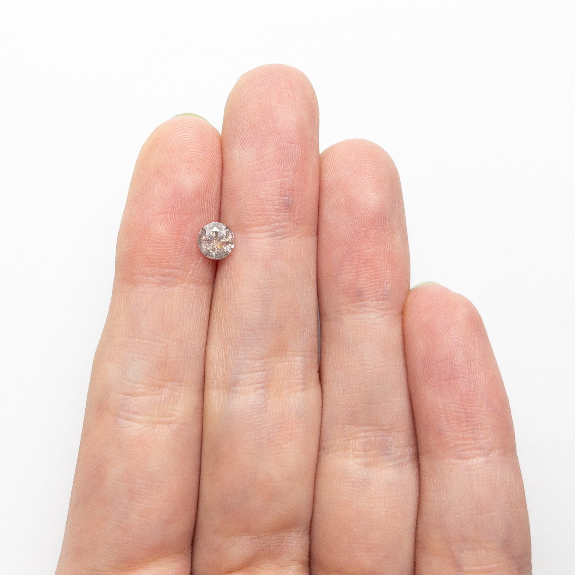0.57ct 5.03x4.97x3.11mm Round Brilliant Sapphire 26556 - 05 - Lelya - bespoke engagement and wedding rings made in Scotland, UK
