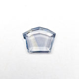 0.59ct 5.61x7.04x1.35mm Shield Portrait Cut Sapphire 27740-13 - Lelya - bespoke engagement and wedding rings made in Scotland, UK