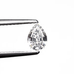 0.59ct 6.53x4.42x2.91mm SI1 F Geo Pear Step Cut 🇨🇦 27644 - 01 - Lelya - bespoke engagement and wedding rings made in Scotland, UK