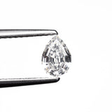 0.59ct 6.53x4.42x2.91mm SI1 F Geo Pear Step Cut 🇨🇦 27644 - 01 - Lelya - bespoke engagement and wedding rings made in Scotland, UK