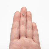 0.59ct 7.54x4.84x2.54mm Shield Rosecut 27537 - 41 - Lelya - bespoke engagement and wedding rings made in Scotland, UK