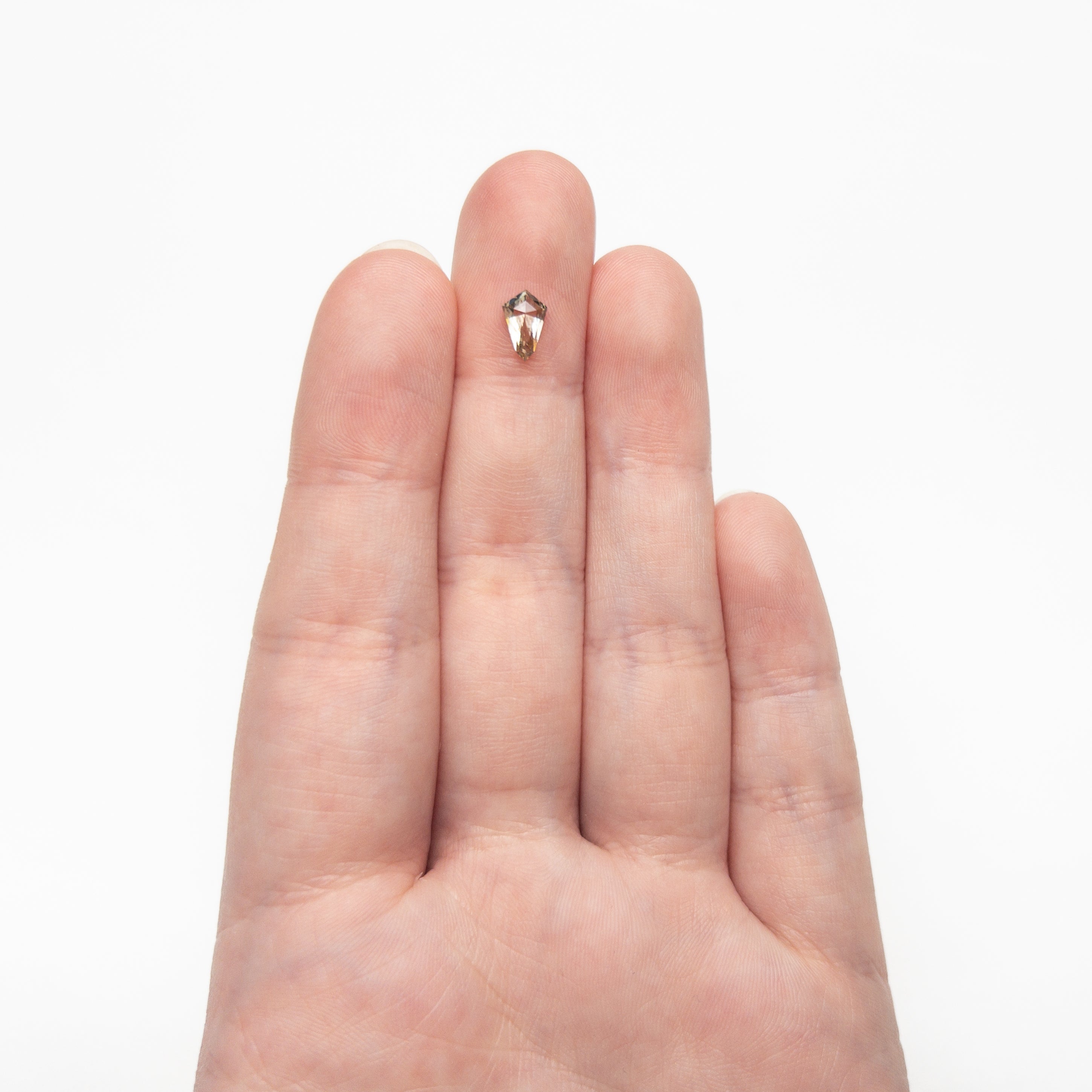 0.59ct 7.54x4.84x2.54mm Shield Rosecut 27537 - 41 - Lelya - bespoke engagement and wedding rings made in Scotland, UK