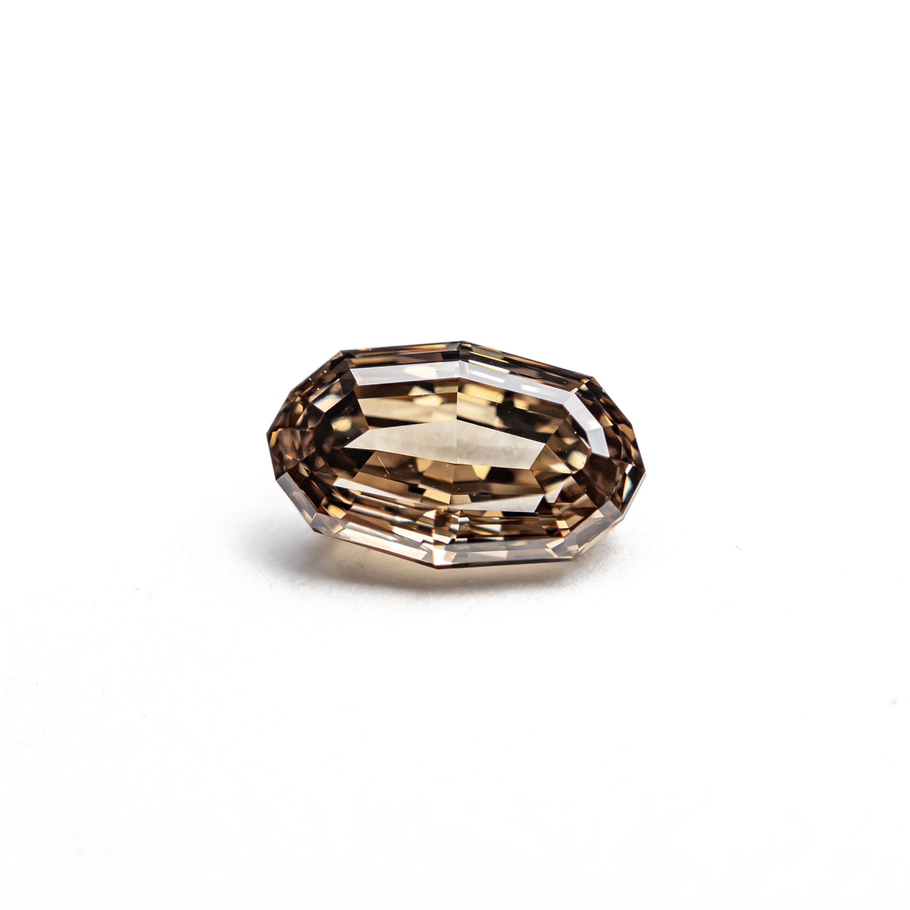 0.61ct 6.77x4.18x2.64mm VS1 C6 Geo Oval Step Cut 🇿🇦 28060-01 - Lelya - bespoke engagement and wedding rings made in Scotland, UK