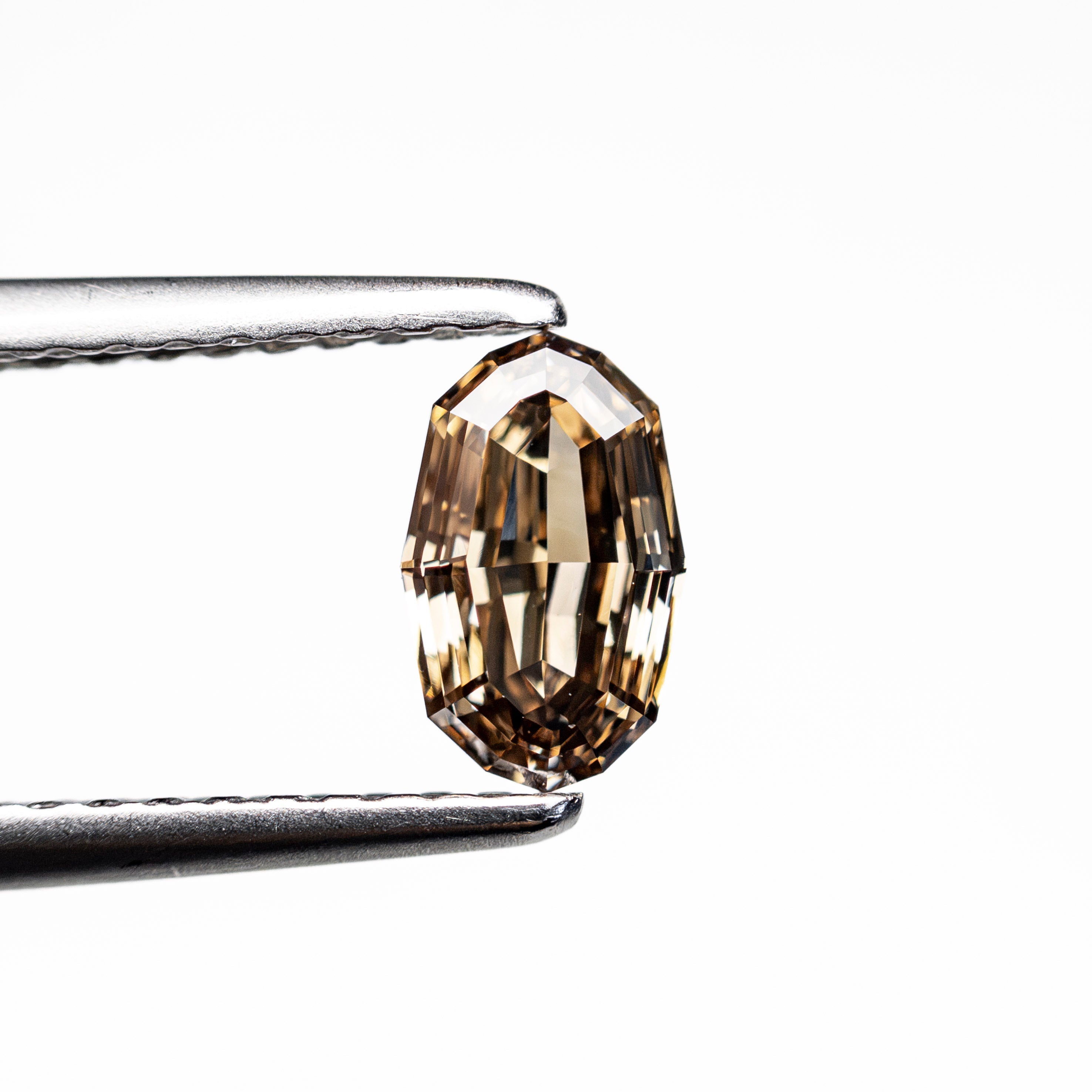 0.61ct 6.77x4.18x2.64mm VS1 C6 Geo Oval Step Cut 🇿🇦 28060-01 - Lelya - bespoke engagement and wedding rings made in Scotland, UK