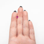 0.63ct 5.43x4.68x2.77mm Cushion Brilliant Sapphire 27956 - 18 - Lelya - bespoke engagement and wedding rings made in Scotland, UK