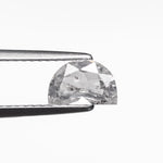 0.63ct 6.98x4.49x2.40mm Half Moon Double Cut 25807 - 28 - Lelya - bespoke engagement and wedding rings made in Scotland, UK