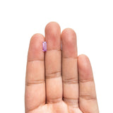 0.65ct 8.81x3.41x1.88mm Baguette Step Cut Sapphire 27721 - 07 - Lelya - bespoke engagement and wedding rings made in Scotland, UK