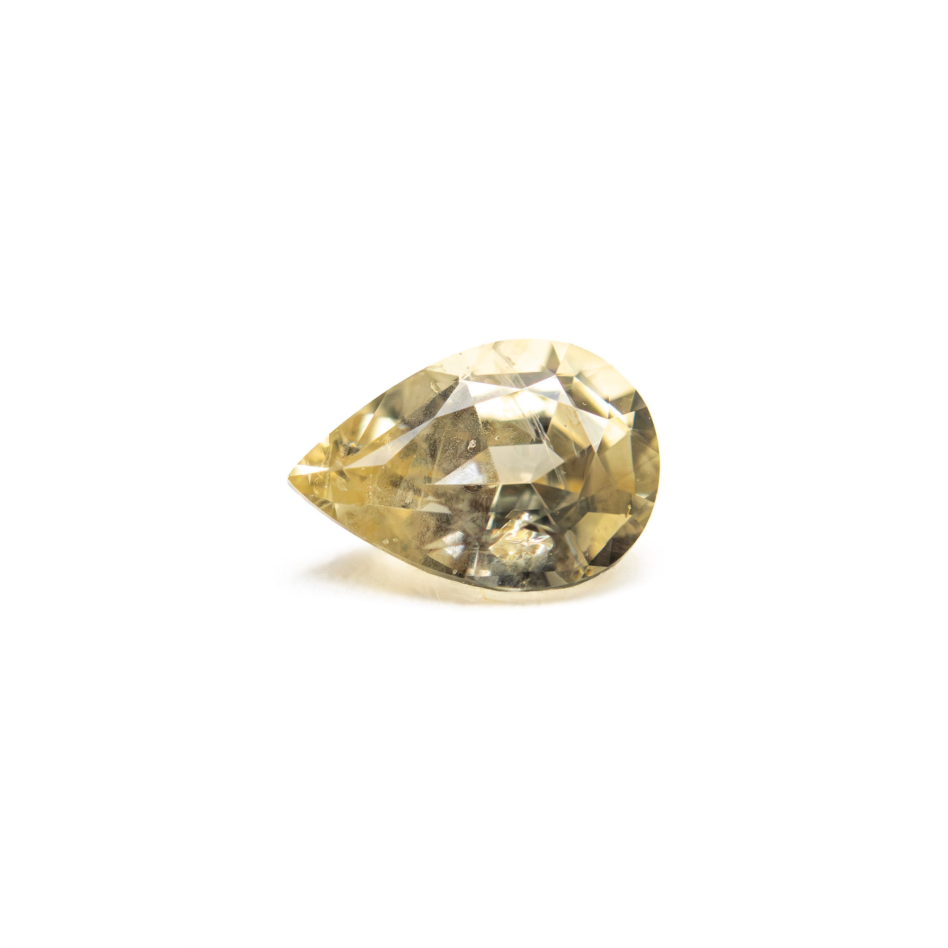 0.66ct 6.52x4.53x3.17mm Pear Brilliant Sapphire 26145-01 - Lelya - bespoke engagement and wedding rings made in Scotland, UK