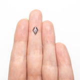 0.66ct 7.91x5.59x1.86mm Shield Rosecut Sapphire 22266 - 32 - Lelya - bespoke engagement and wedding rings made in Scotland, UK
