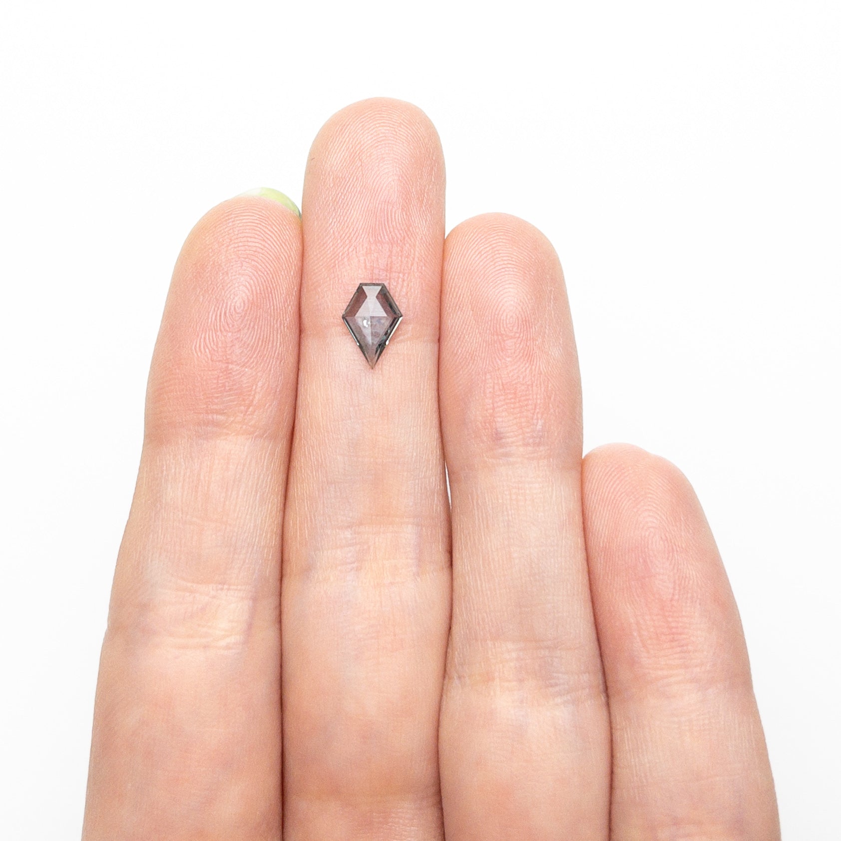 0.66ct 7.91x5.59x1.86mm Shield Rosecut Sapphire 22266 - 32 - Lelya - bespoke engagement and wedding rings made in Scotland, UK
