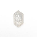 0.68ct 7.76x4.59x2.35mm Hexagon Rosecut 27223-24 - Lelya - bespoke engagement and wedding rings made in Scotland, UK