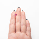 0.71ct 5.53x5.51x3.36mm Round Brilliant Sapphire 27957 - 23 - Lelya - bespoke engagement and wedding rings made in Scotland, UK